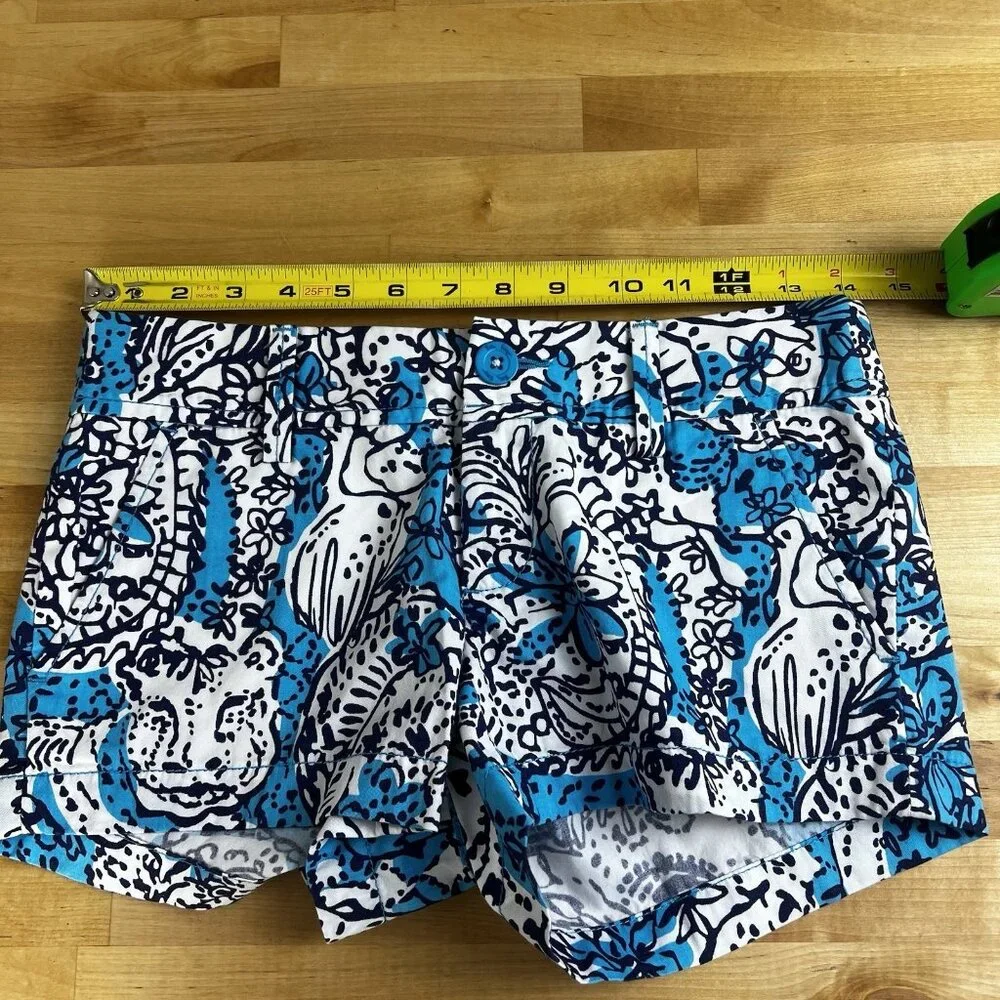 LILLY PULITZER The Walsh Short Size 000 Hippy Happy Shake Low Rise 3